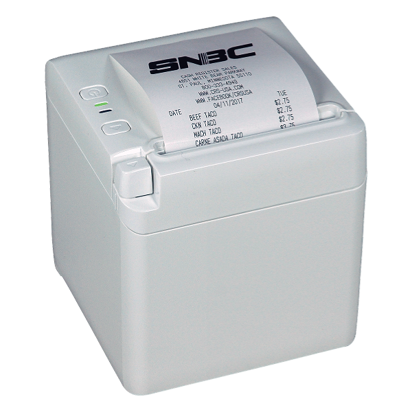 SNBC BTP-S80SUEB Bondrucker, Thermodirekt, USB, seriell, Ethernet, weiß