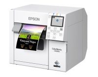 Epson ColorWorks C4000e (mk) Farbetikettendrucker, Tintenstrahl, USB, Ethernet, weiß