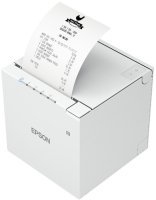 Epson TM-m30III-H Bondrucker, Thermodirekt, Ethernet, WLAN, BT, USB, weiß, UK-Kabel