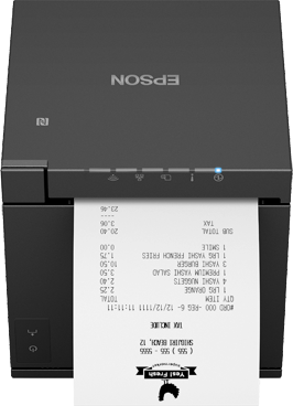 Epson TM-m30III-H Bondrucker, Thermodirekt, Ethernet, WLAN, BT, USB, schwarz, UK-Kabel
