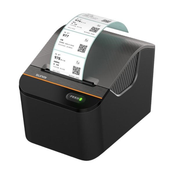 SUNMI NT220 58-mm-Bon- und Etikettendrucker mit USB-C und Bluetooth