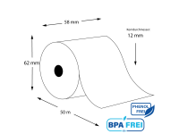 Thermorollen phenolfrei 58 x 50m x 12 (50 Rollen)