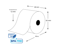 Thermorollen phenolfrei 80 x 50m x 12 (50 Rollen)