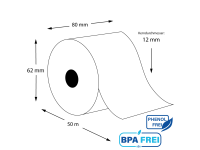 Thermorollen phenolfrei 80 x 50m x 12 (50 Rollen)