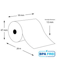 Thermorollen BPA-frei 50 x 28m x 12 (50 Rollen)