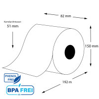 Automatenrollen phenolfrei 82 x 150 x 51 aus extrastarkem...