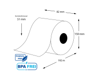 Automatenrollen phenolfrei 82 x 150 x 51 aus extrastarkem...