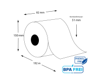 Automatenrollen phenolfrei 82 x 150 x 51 aus extrastarkem...